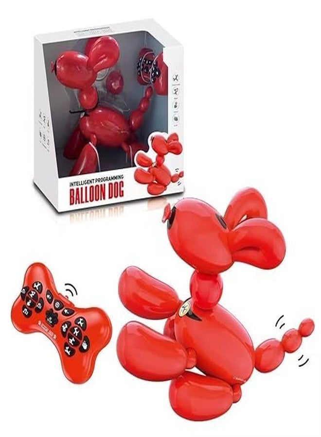 VIKINGS Interactive Balloon Dog Robot Toy, Remote Control Programmable Pet with Touch Response (Balloon Dog Robot) Multicolor - Image 1